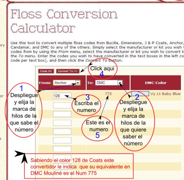 Ayuda para hallar las equivalencia de mouline