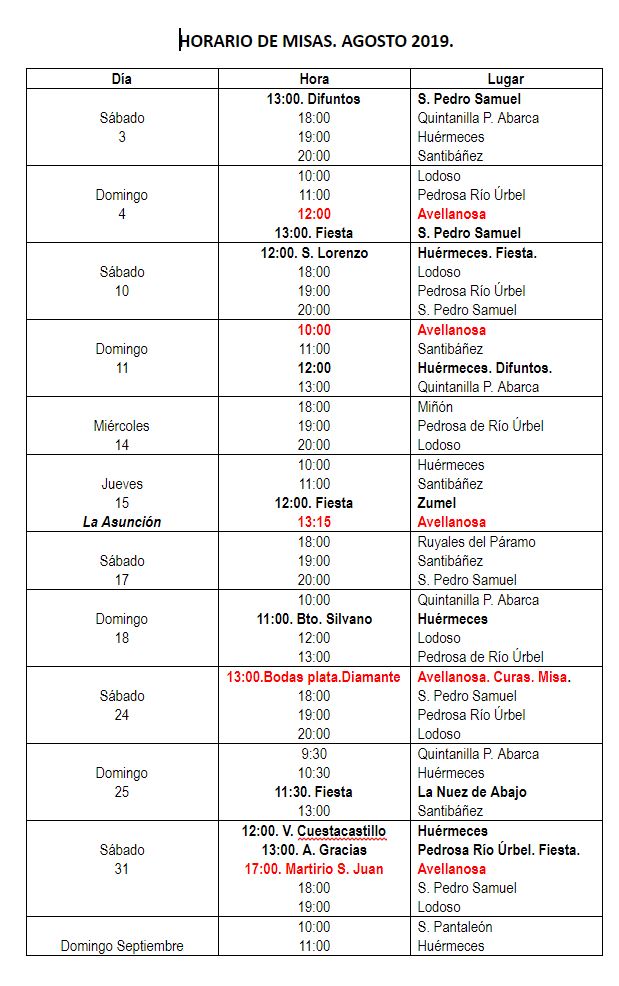 20190802 misasdeagosto